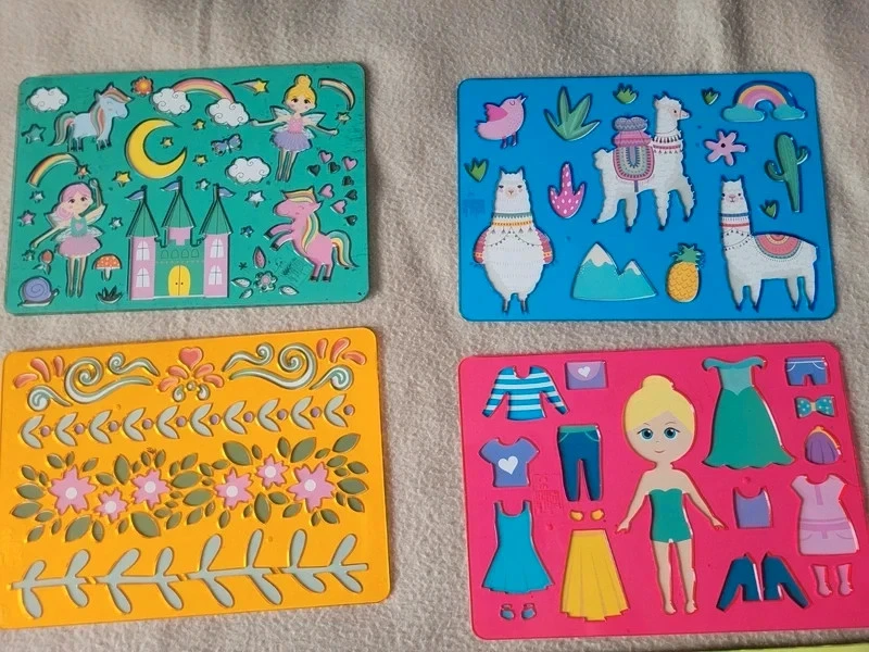 Set of 6 drawing stencils – photo 3